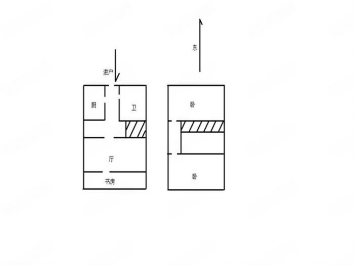 安惠国际 2室1厅1卫 58m&sup2;