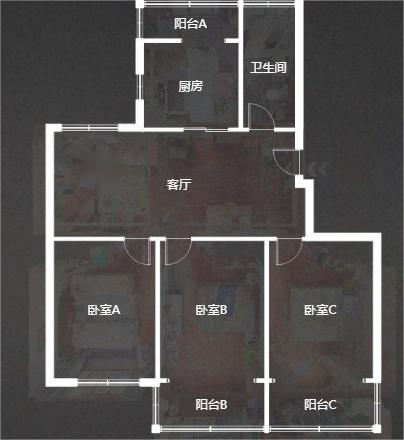 姚港路2号 3室1厅1卫 107.7m&sup2;