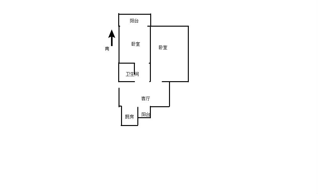 易家桥新村 2室1厅1卫 65m&sup2;