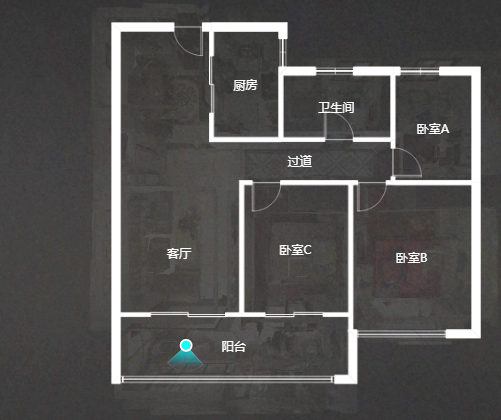 万濠星城 2室2厅1卫 99m&sup2;