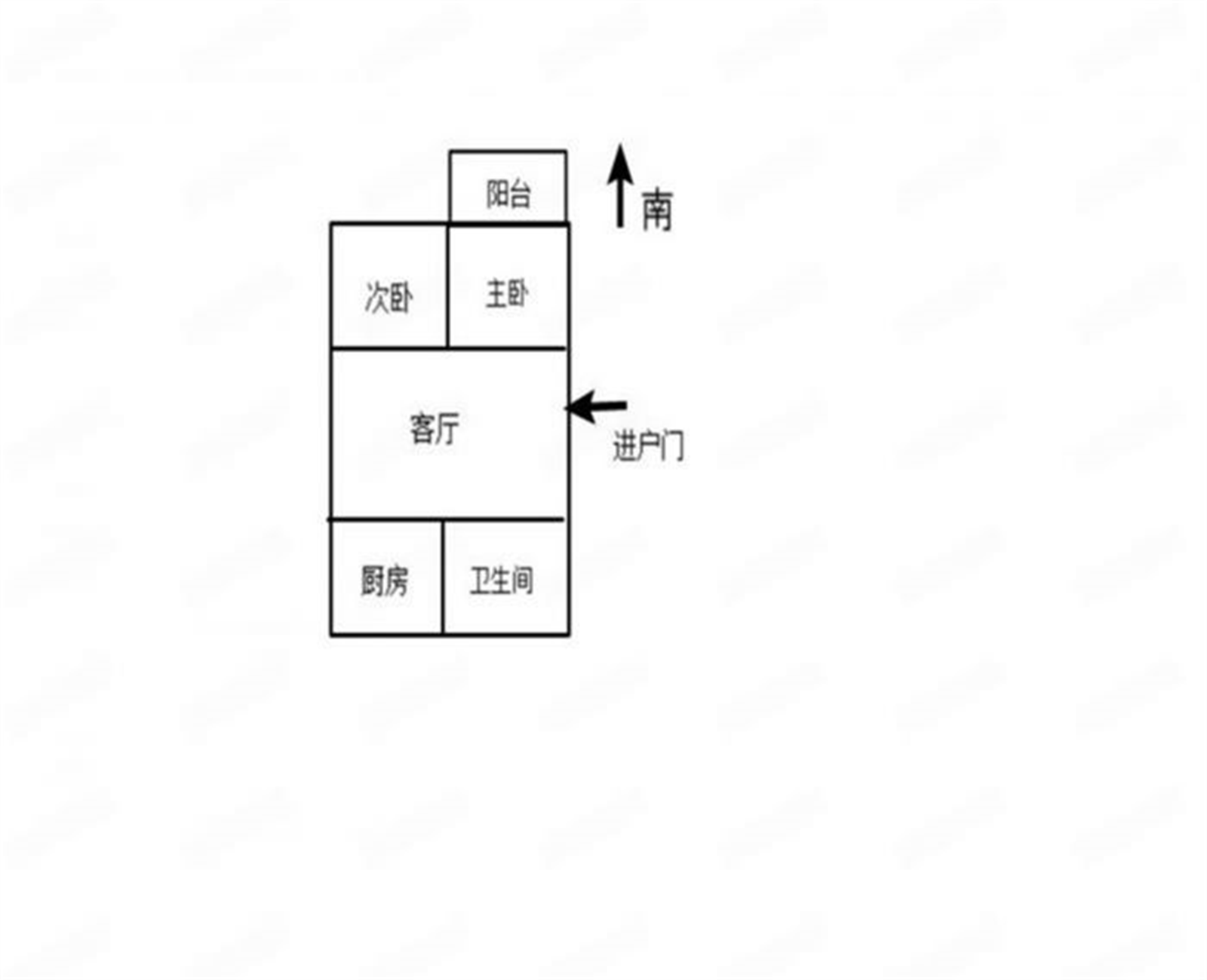 文峰新村 2室1厅1卫 73.00m&sup2;
