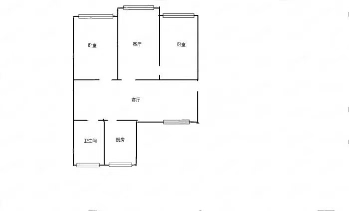 新桃园 3室1厅1卫 101m&sup2;
