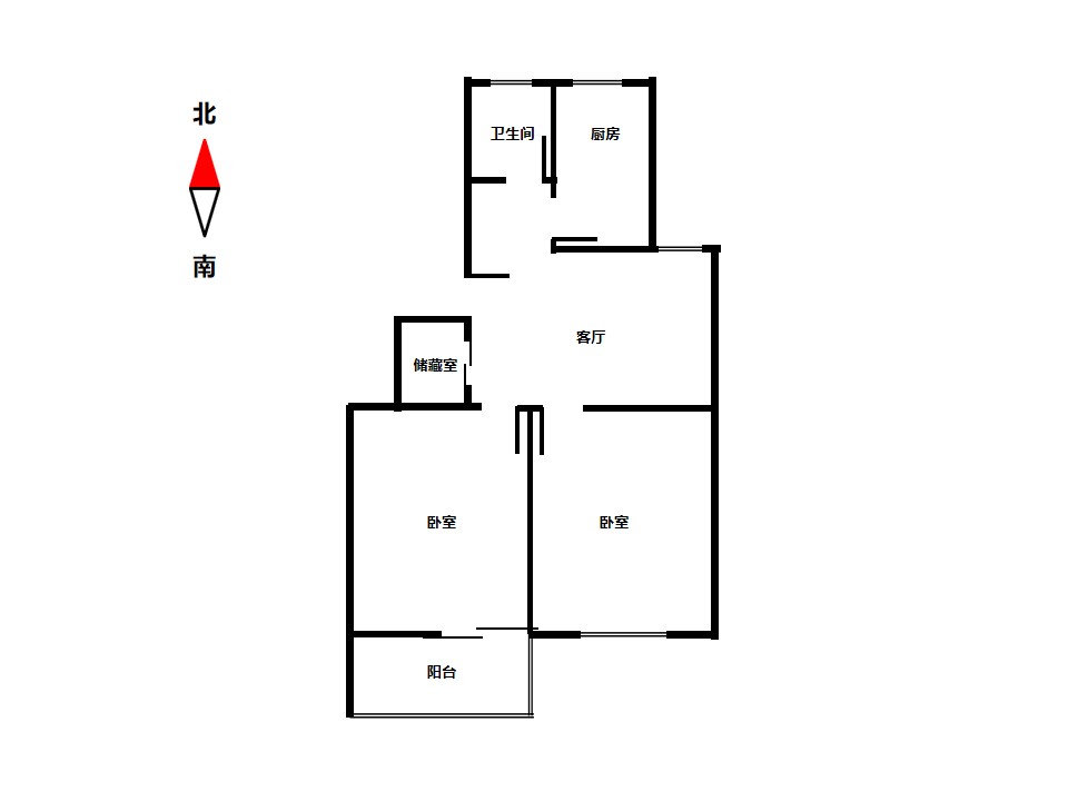 新城东苑 2室1厅1卫 73m²