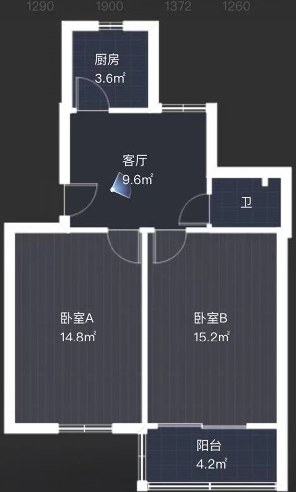 虹桥新村(朝霞路) 2室1厅1卫 62m&sup2;