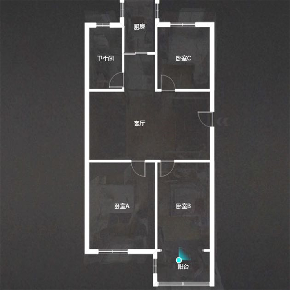 五山新苑 3室2厅1卫 97m&sup2;