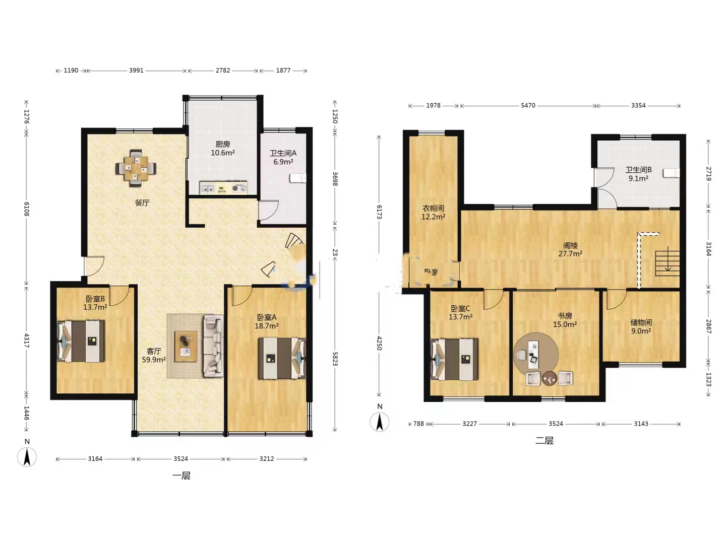 城南小苑 4室3厅2卫 122.23m&sup2;