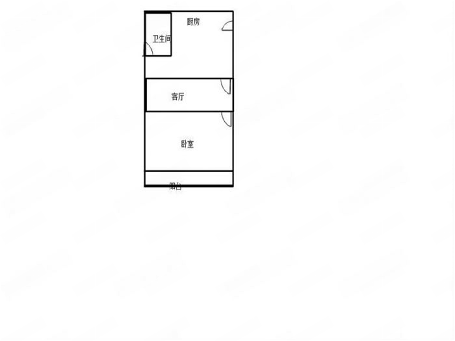 解放新村 1室1厅1卫 47m&sup2;