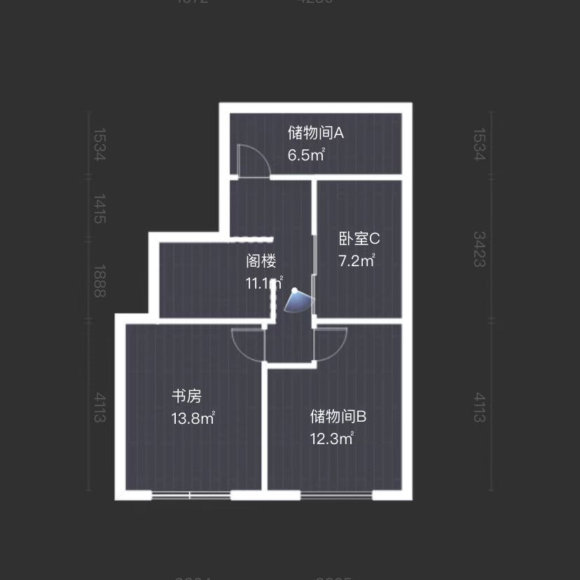 星竹花园 3室2厅1卫 75m&sup2;