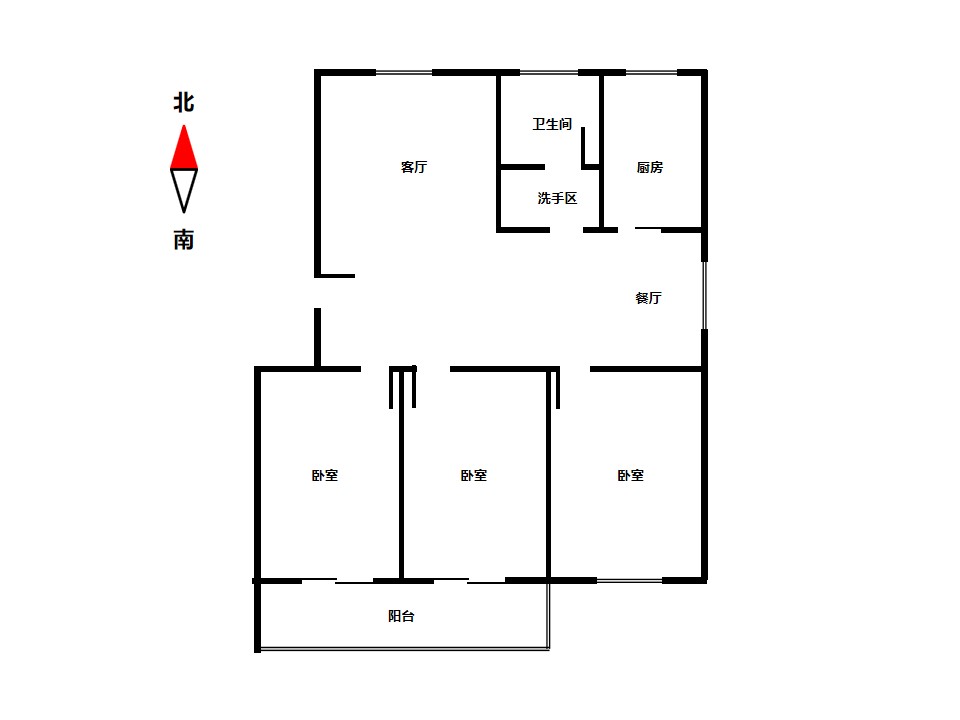 学田东苑 3室2厅1卫 118m&sup2;