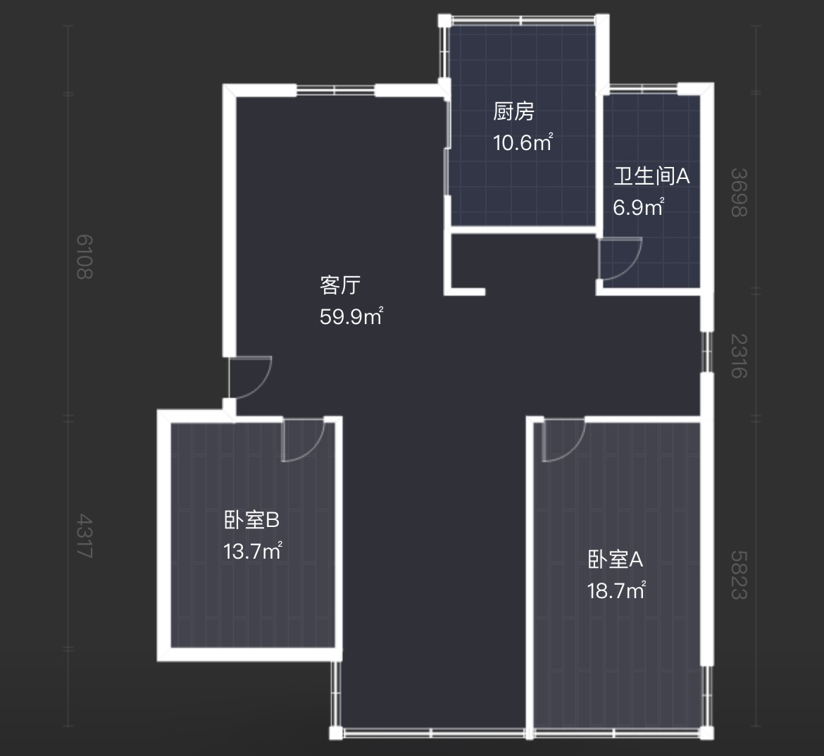 城南小苑 6室1厅2卫 195m&sup2;