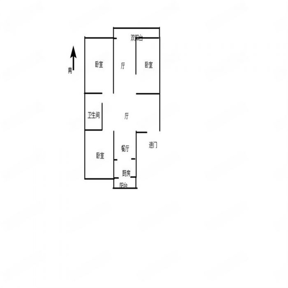 天润家园 3室2厅1卫 118m&sup2;