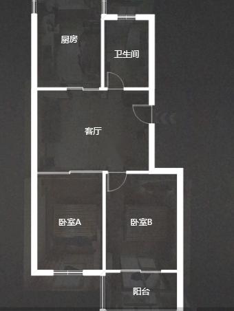 春天花园 2室1厅1卫 76.88m&sup2;