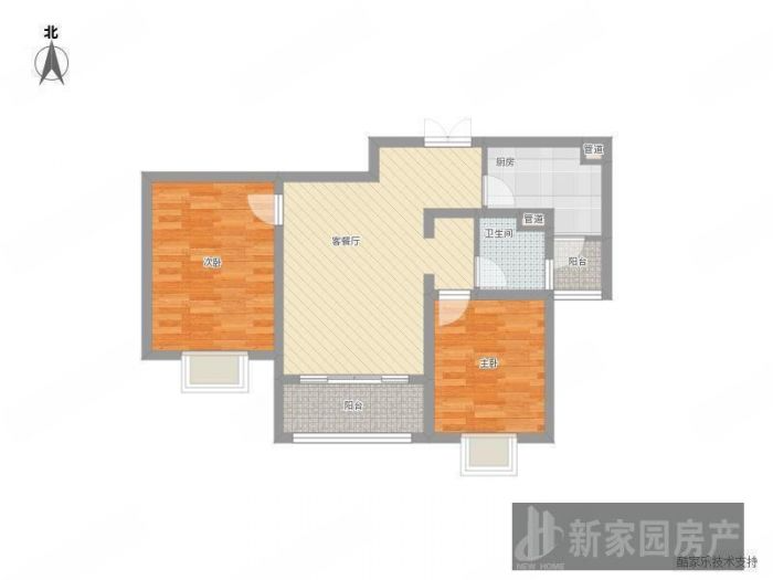 尚海湾 2室1厅1卫 89m&sup2;