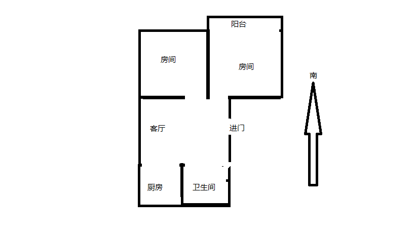 虹桥新村(朝霞路) 2室1厅1卫 62m&sup2;