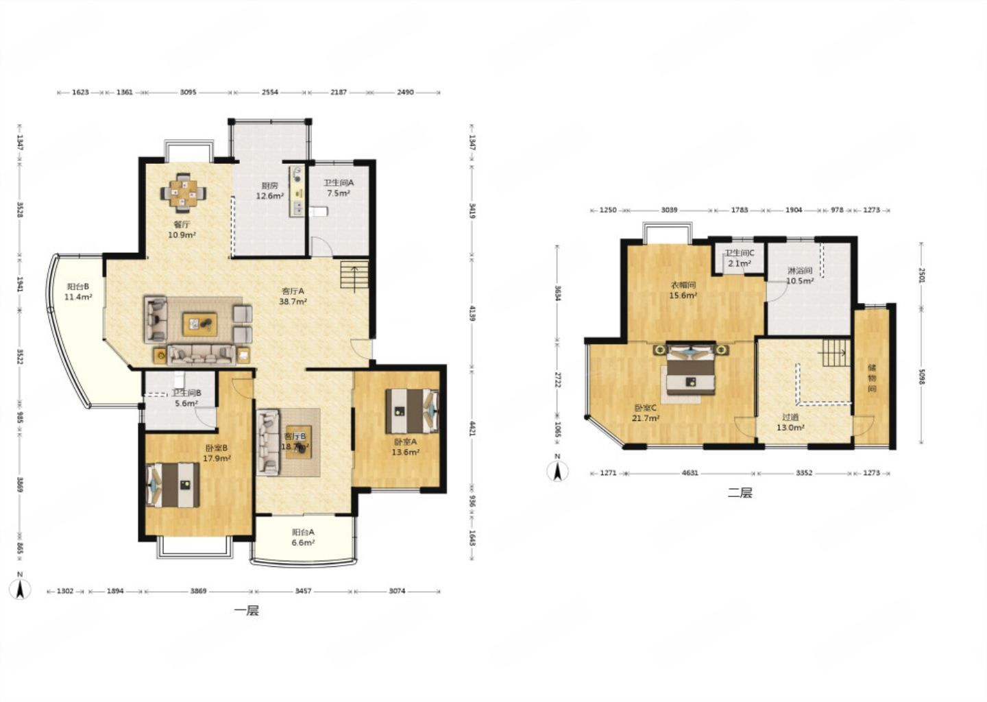 天安花园 4室2厅3卫230.00m&sup2;