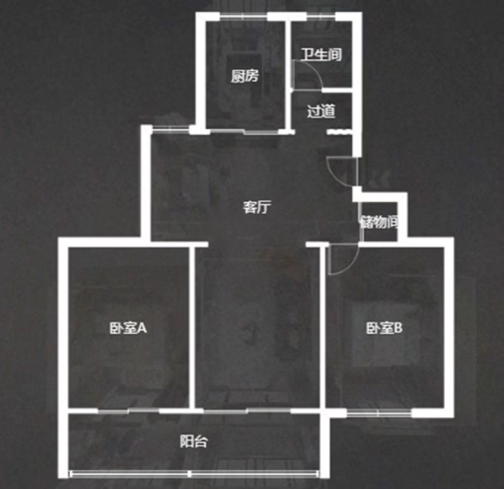 晨苑 3室2厅1卫 97m&sup2;