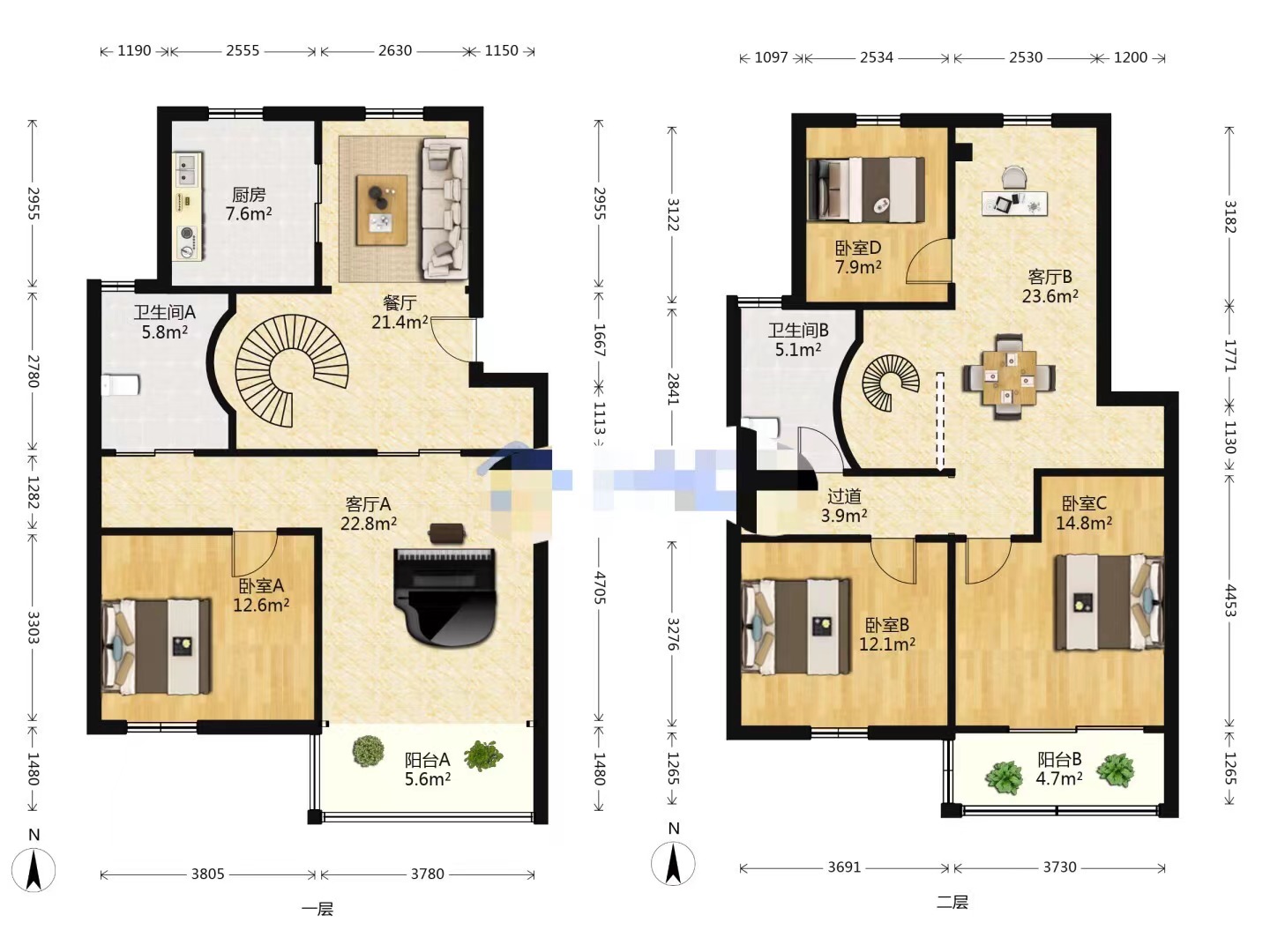 文峰路17号 3室2厅2卫 179.59m&sup2;