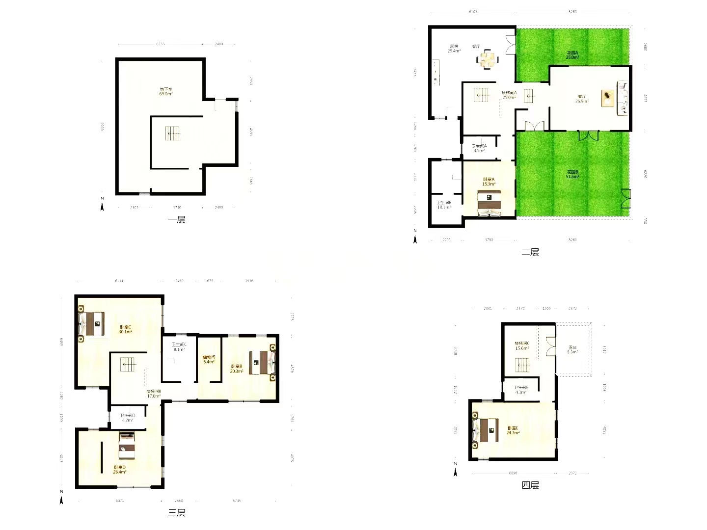 九间堂山居 5室2厅3卫 331.96m&sup2;