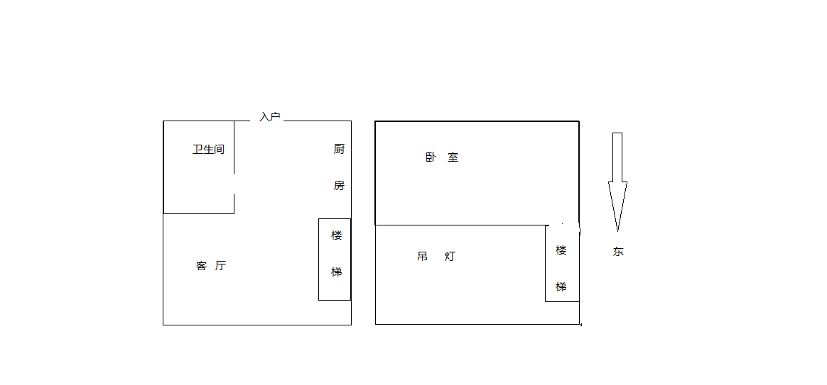 景华城 1室1厅1卫 70m&sup2;