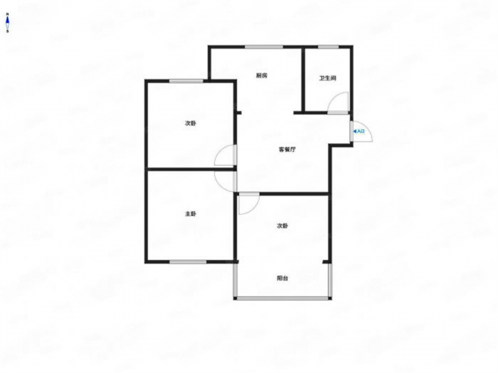 德民花苑东区 3室1厅1卫 103m&sup2;