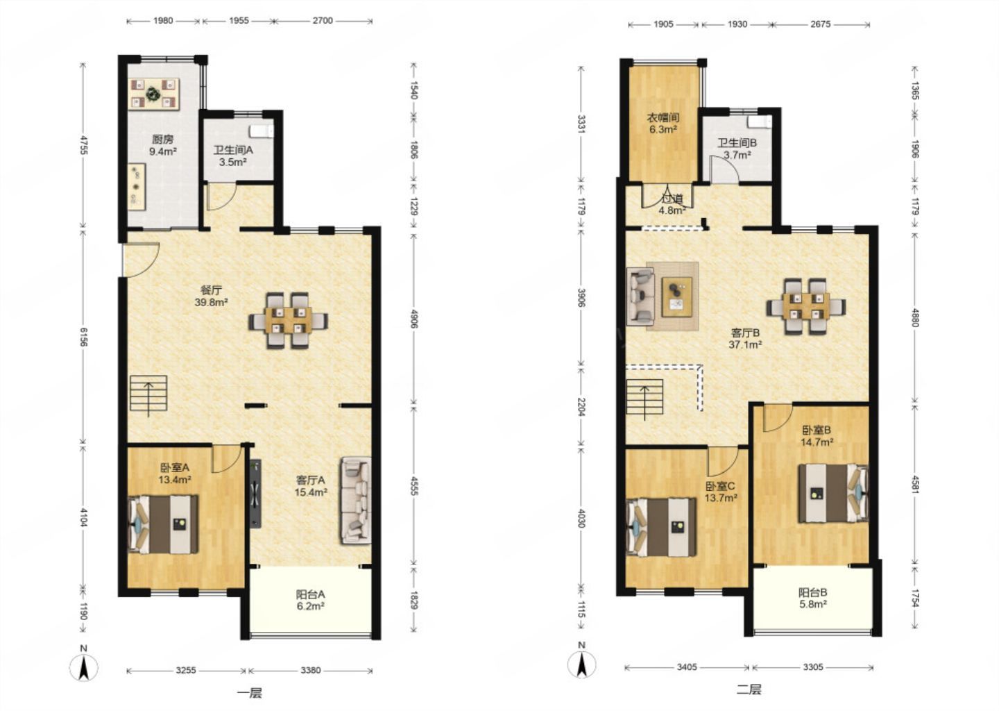 友谊嘉御龙庭 4室2厅2卫 220m&sup2;