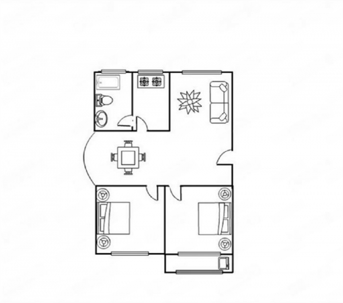 中远小区 2室2厅1卫 101.00m&sup2;