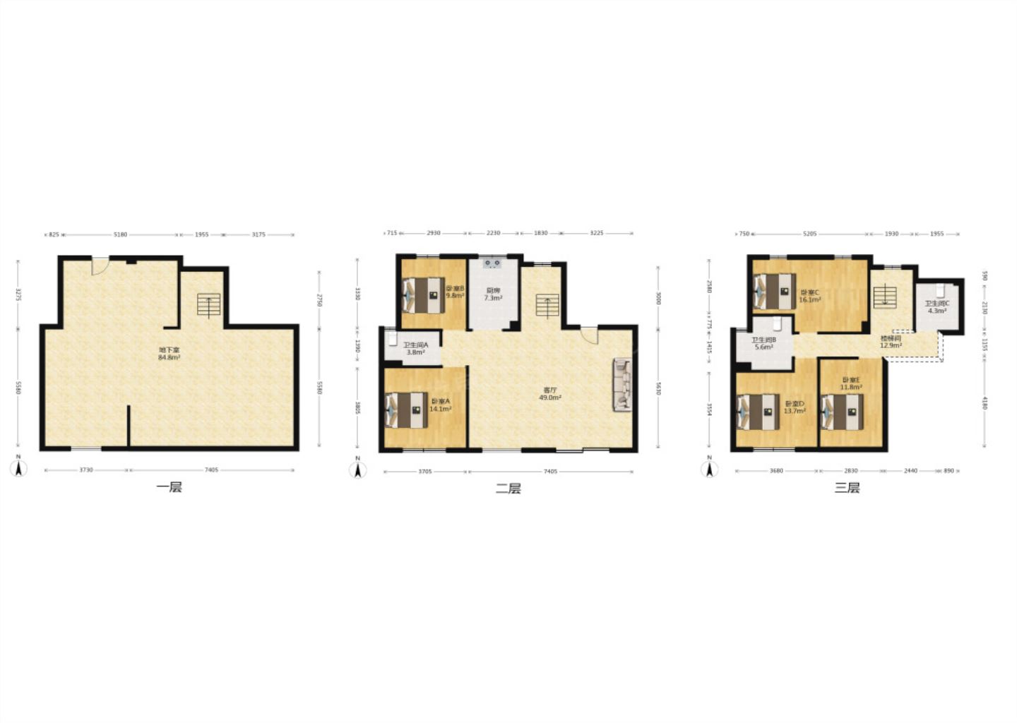 中海铂樾府 4室2厅3卫 297m&sup2;