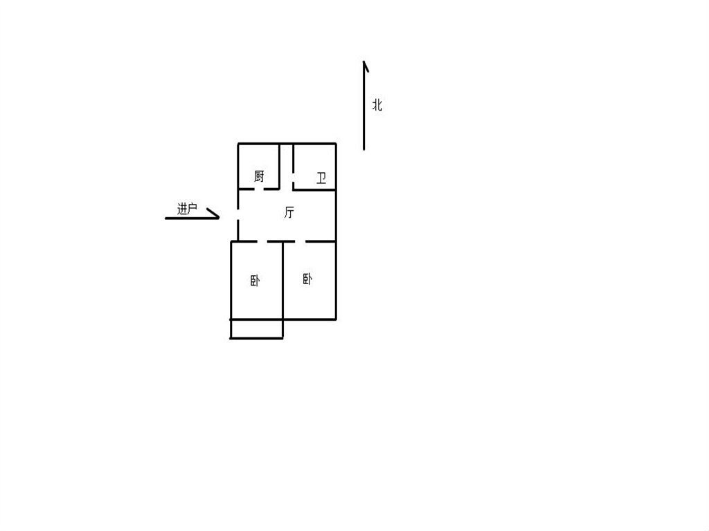 濠东路63号 2室1厅1卫 75m&sup2;