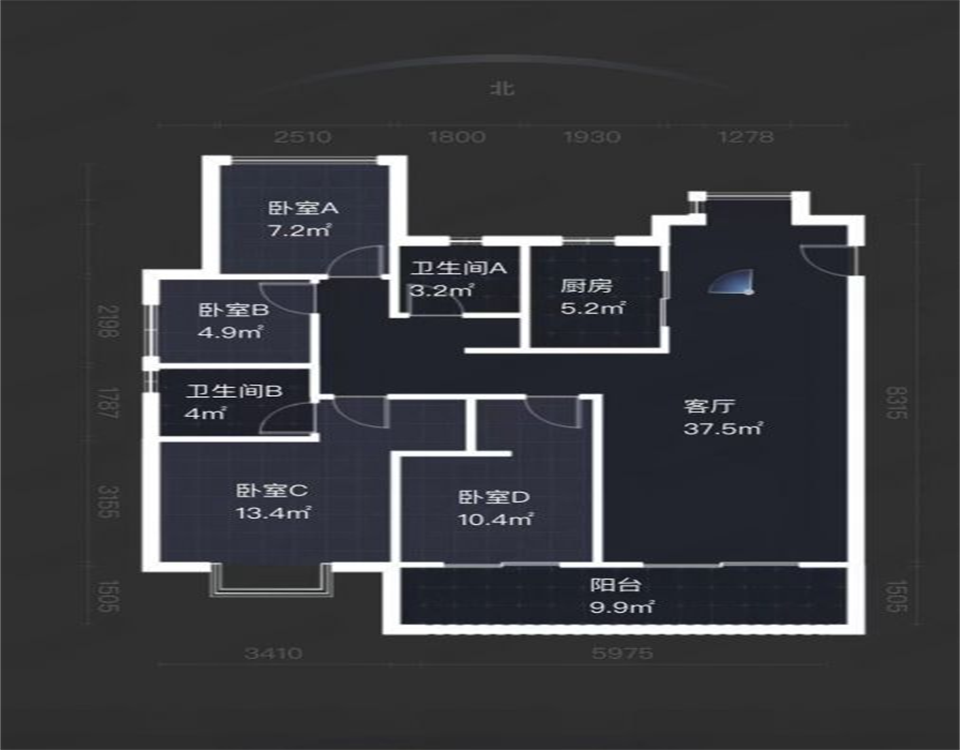 时光漫城 3室2厅2卫 125m&sup2;