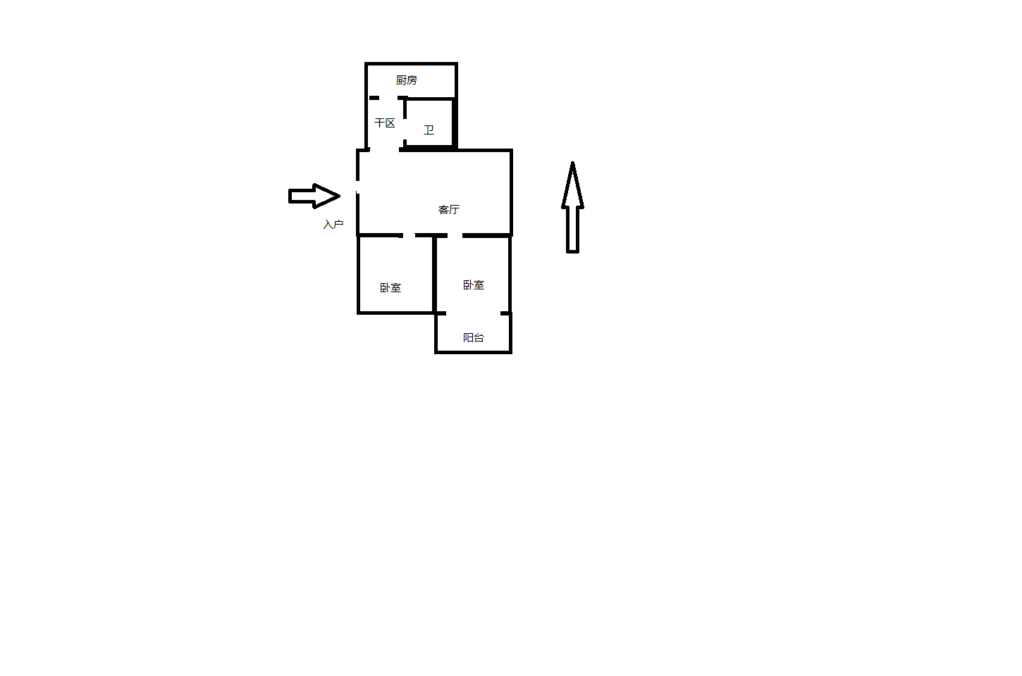 城港新村 3室2厅1卫 80.00m&sup2;