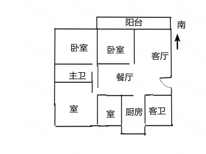 天安花园 4室2厅2卫 158m&sup2;