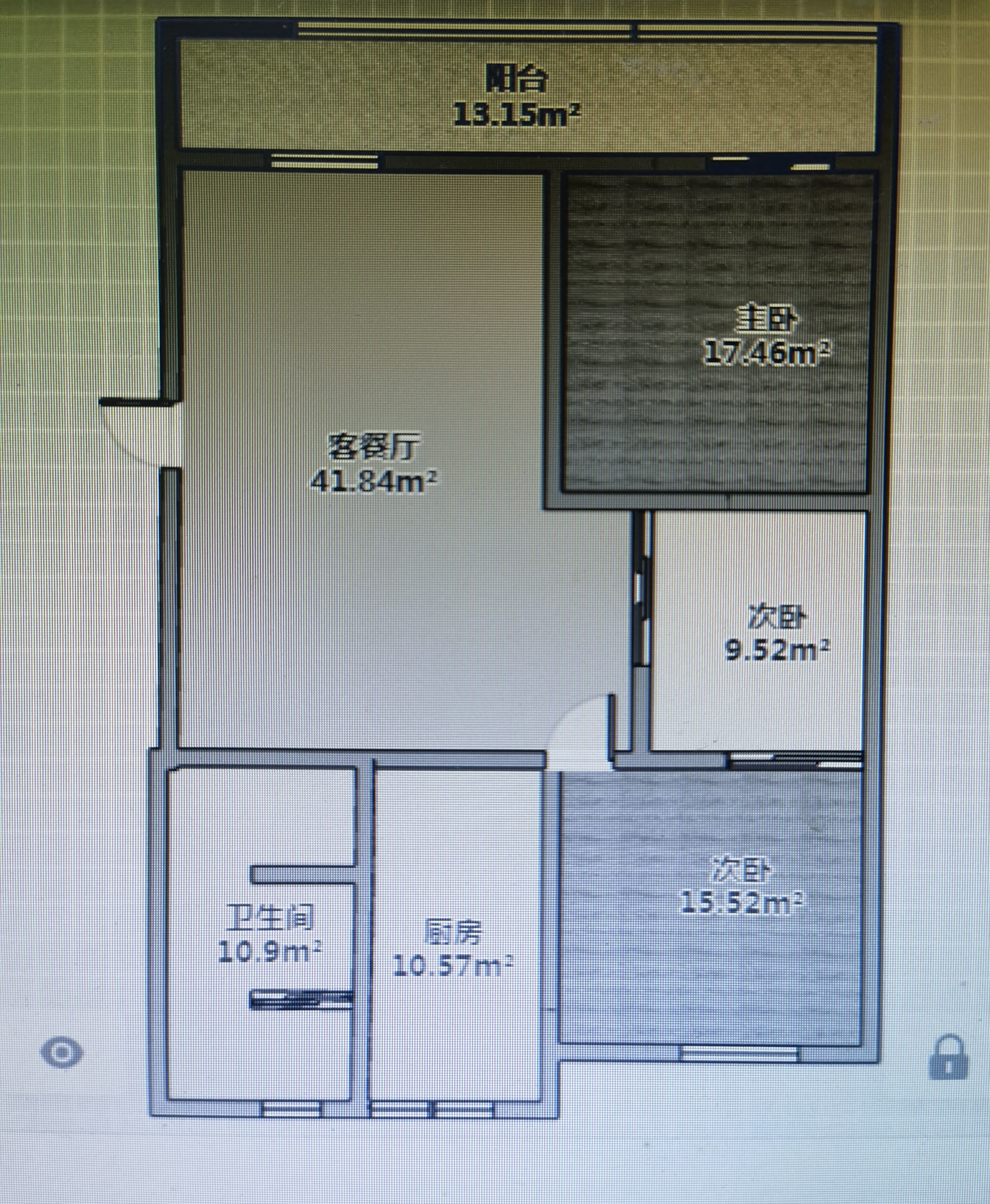 虹桥新苑 3室2厅1卫 121m&sup2;