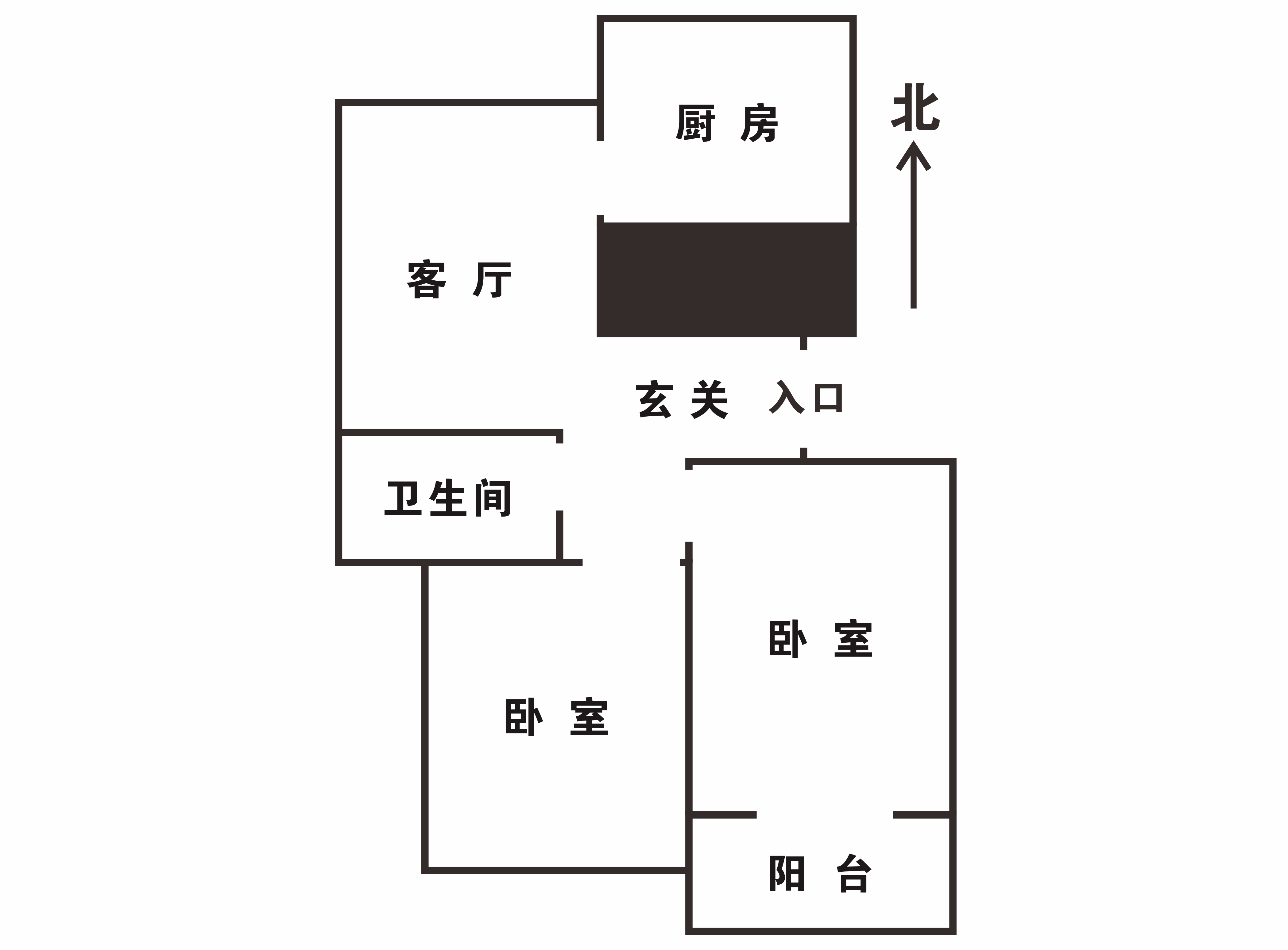 同和嘉苑 2室1厅1卫 90.54m&sup2;