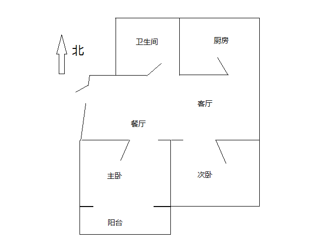 新星苑 2室1厅1卫 85m&sup2;