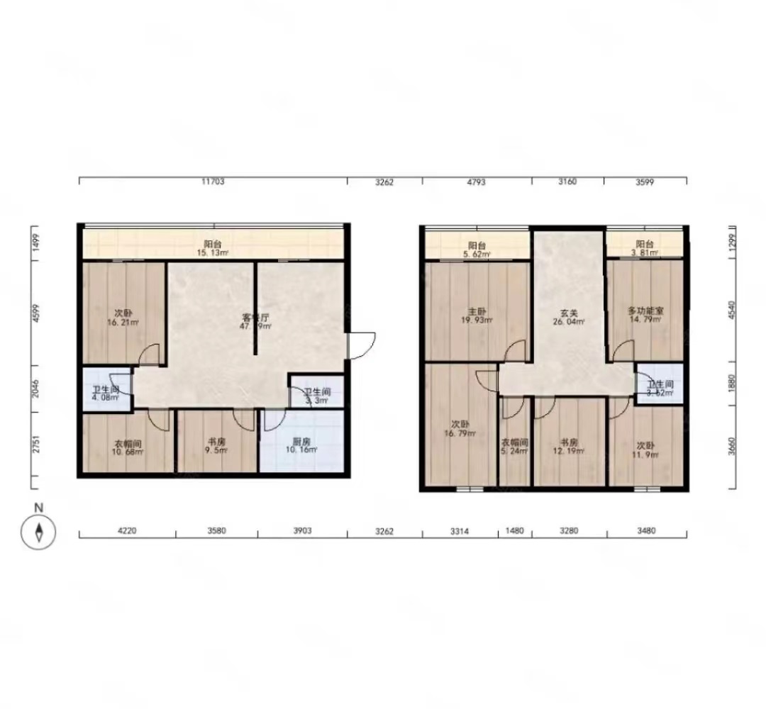 东郊庄园 4室2厅2卫 370m&sup2;