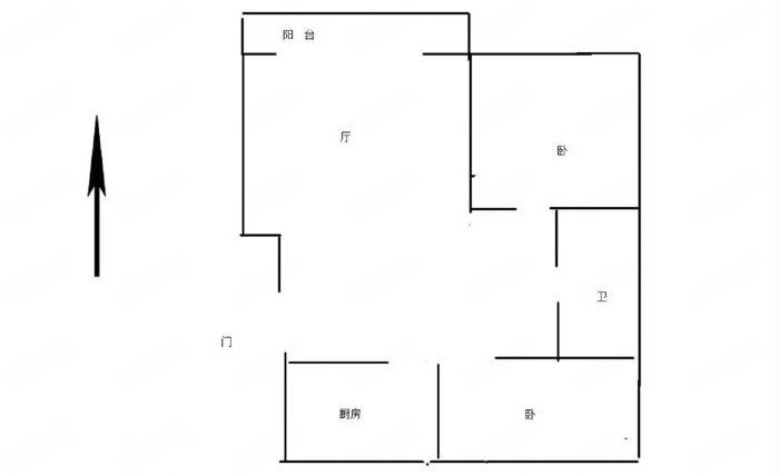 金鼎湾花园 2室1厅1卫 86m&sup2;