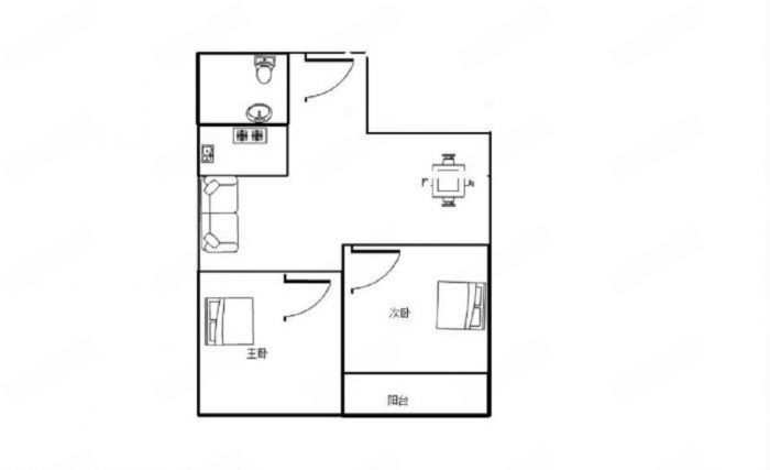 精英汇 1室1厅1卫 50.00m&sup2;