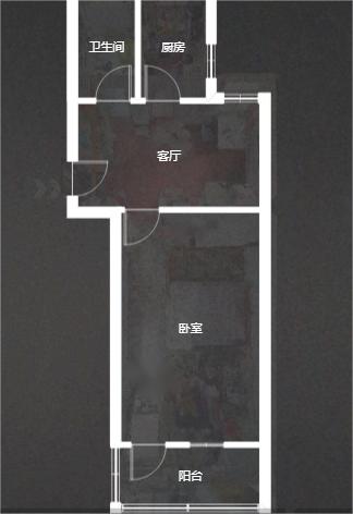 城港新村 1室1厅1卫 45m&sup2;