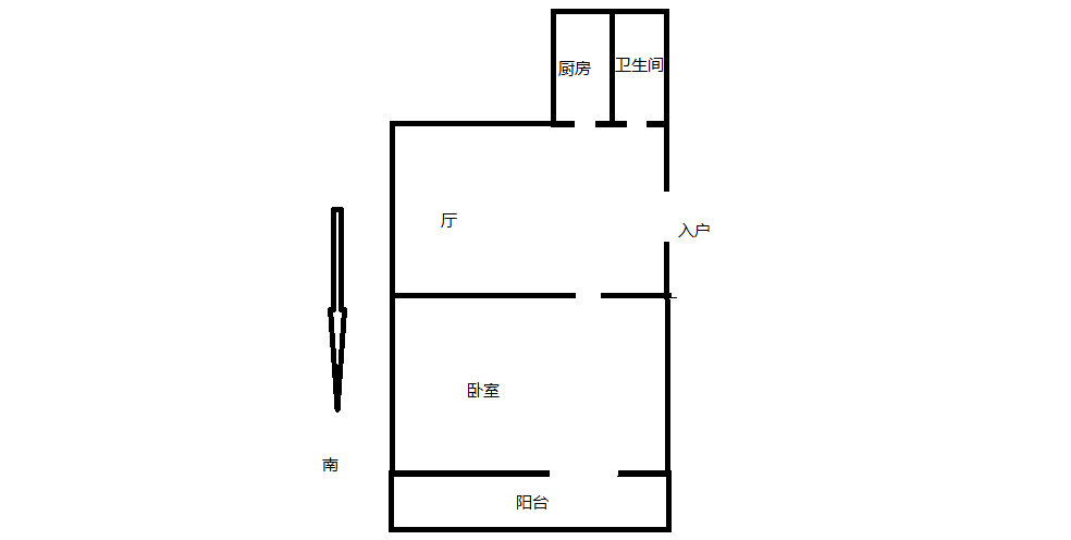 虹桥西村 1室1厅1卫 48m&sup2;
