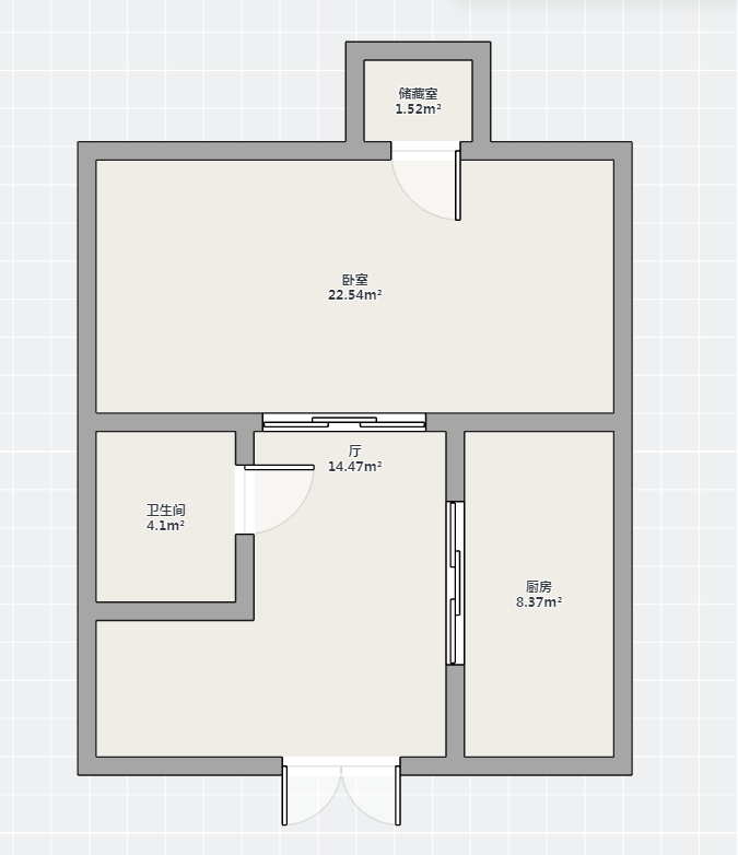 华侨花苑 1室1厅1卫 31m&sup2;