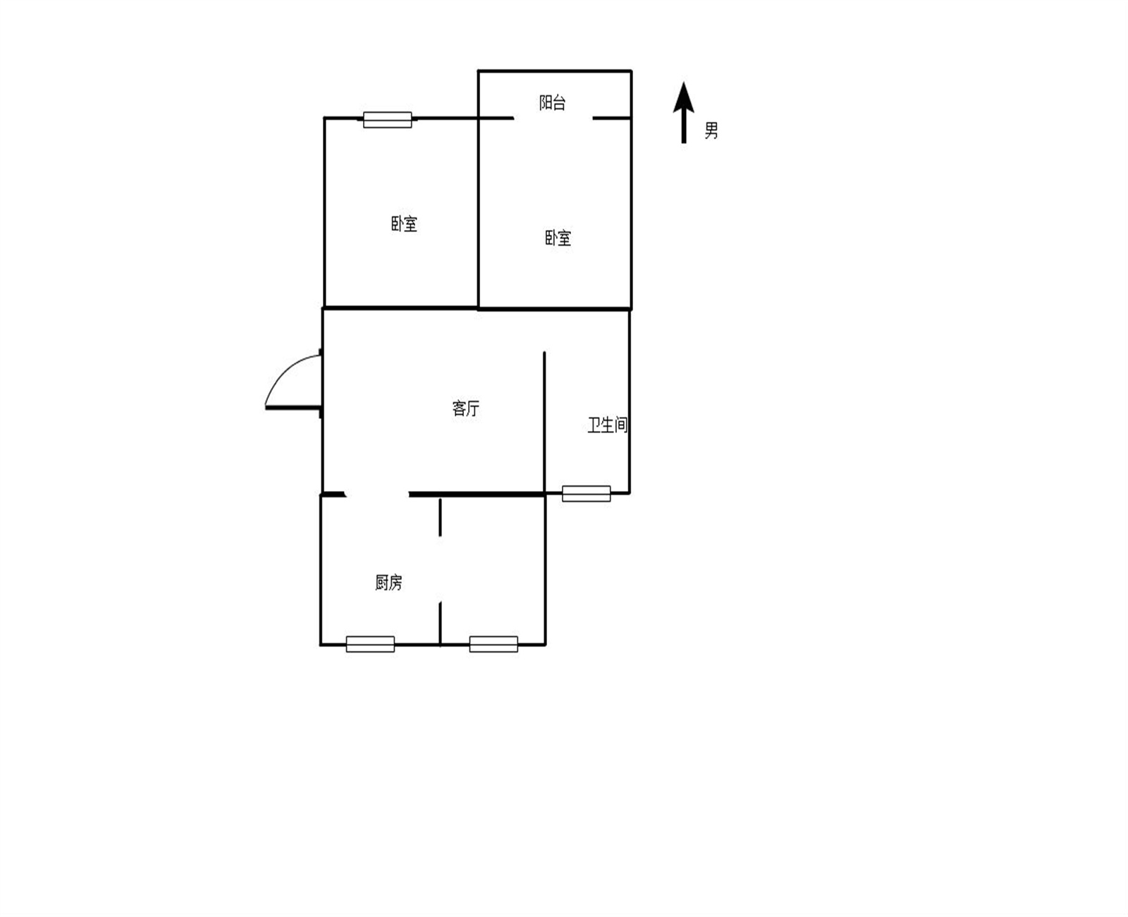 万象西园 2室1厅1卫 63.09m&sup2;