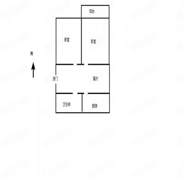 万象北园 1室1厅1卫 18m&sup2;