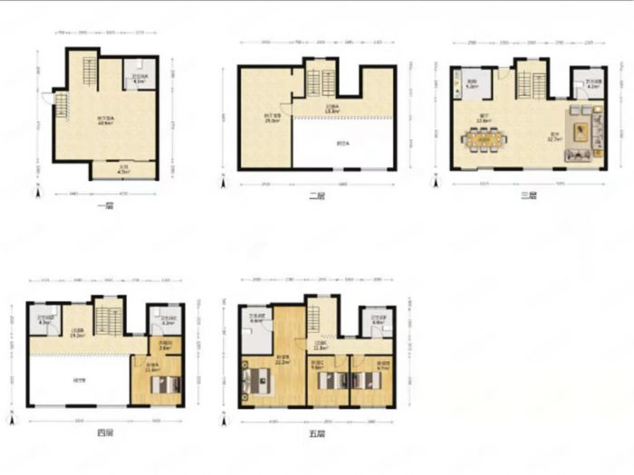 云樾东方 4室2厅3卫 153m&sup2;