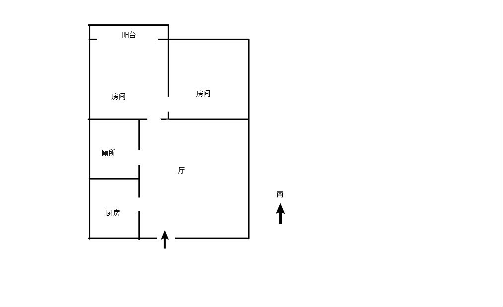 易家桥新村 2室1厅1卫 63.78m&sup2;