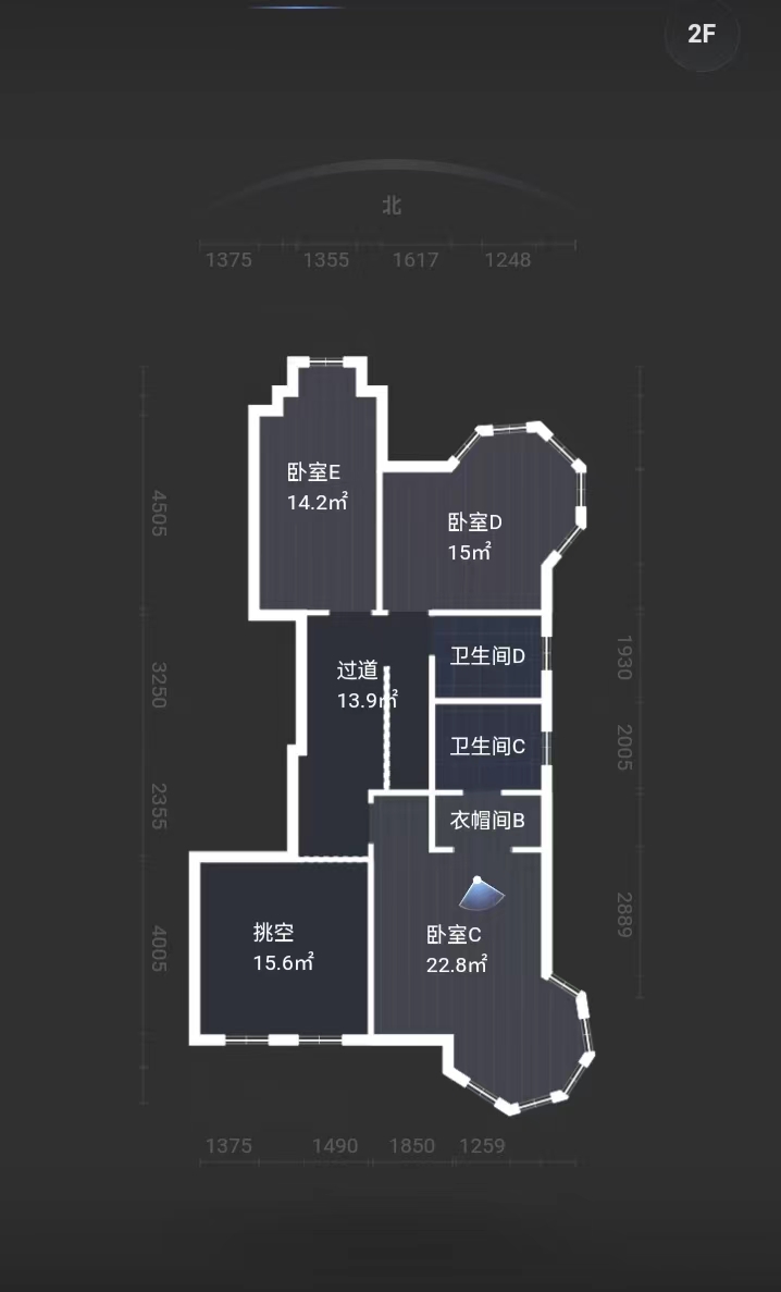 帝奥世伦名郡 2室1厅1卫 40m&sup2;