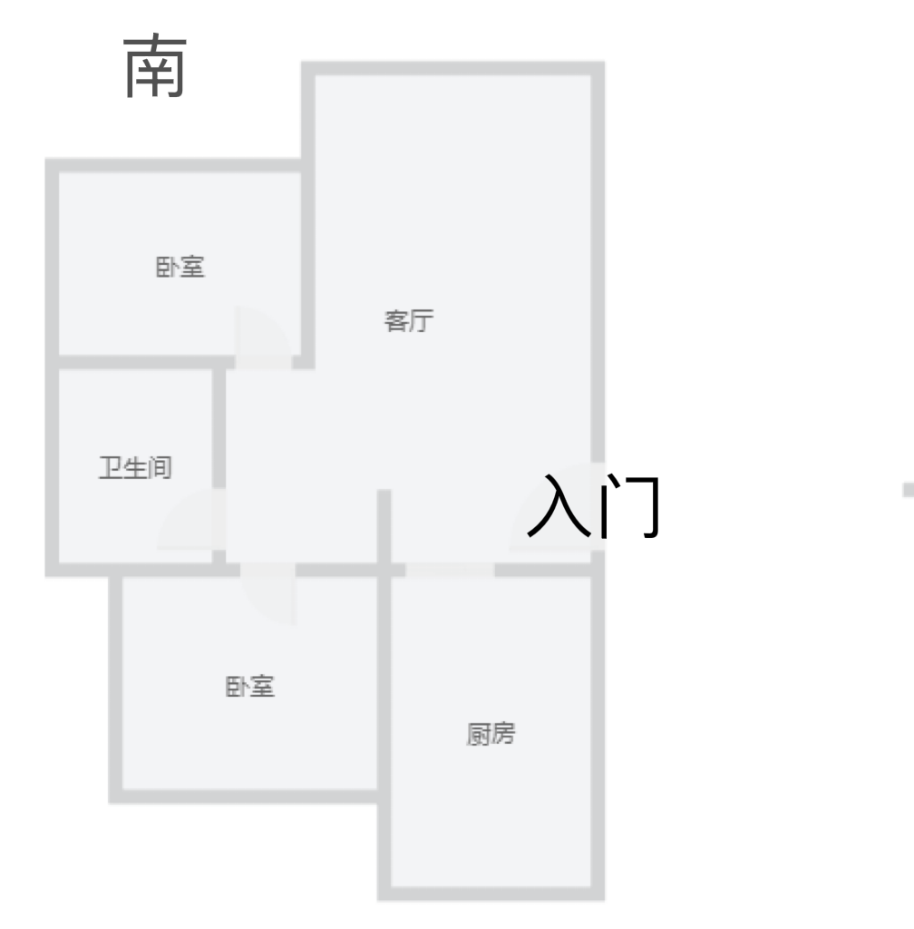 紫东花苑 2室2厅1卫 92m&sup2;