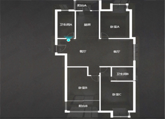 朝阳花苑 3室2厅2卫 138m&sup2;