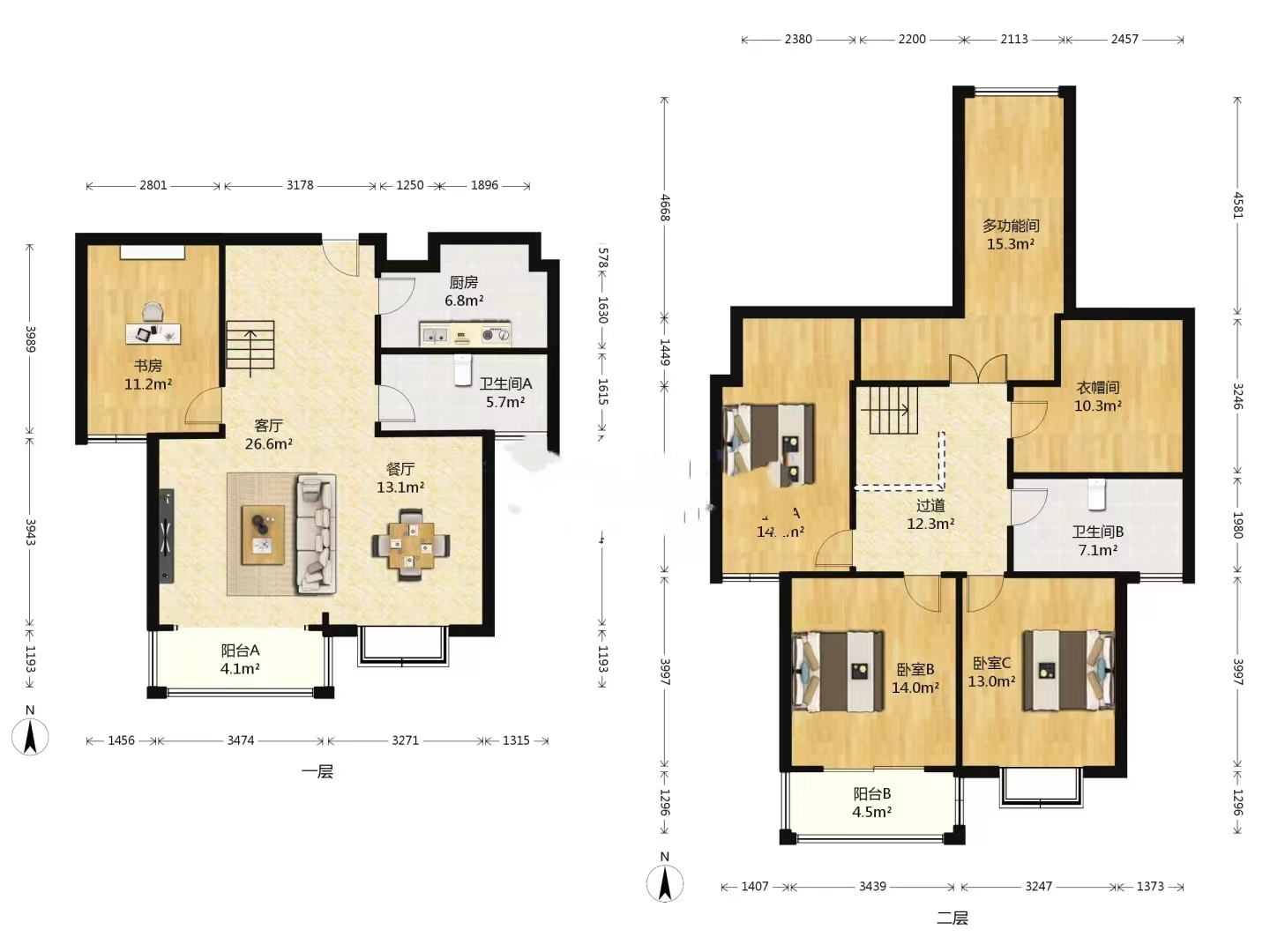 优山美地花园 5室3厅3卫 220m&sup2;
