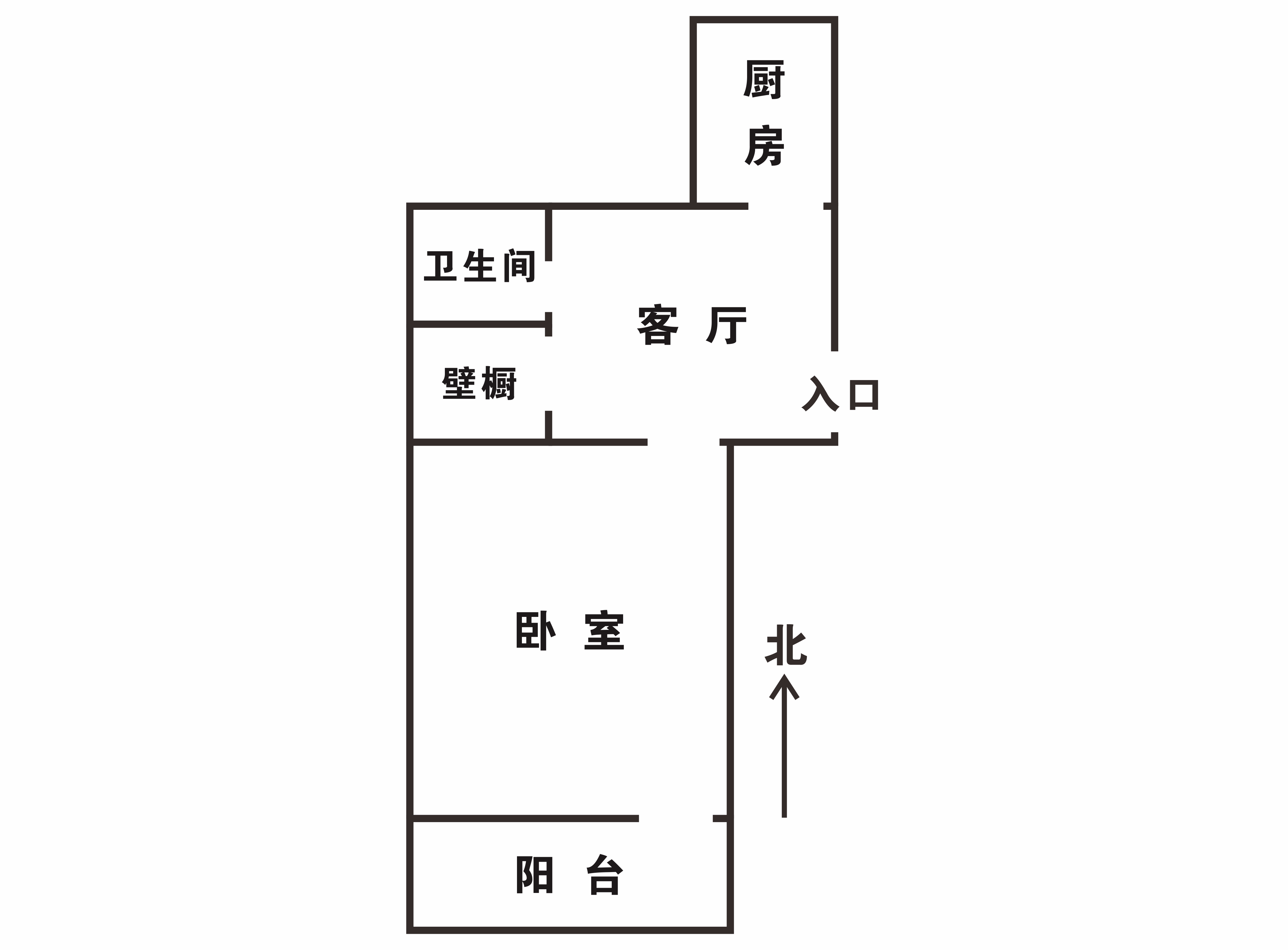 北郭北村 1室1厅1卫 49.8m&sup2;