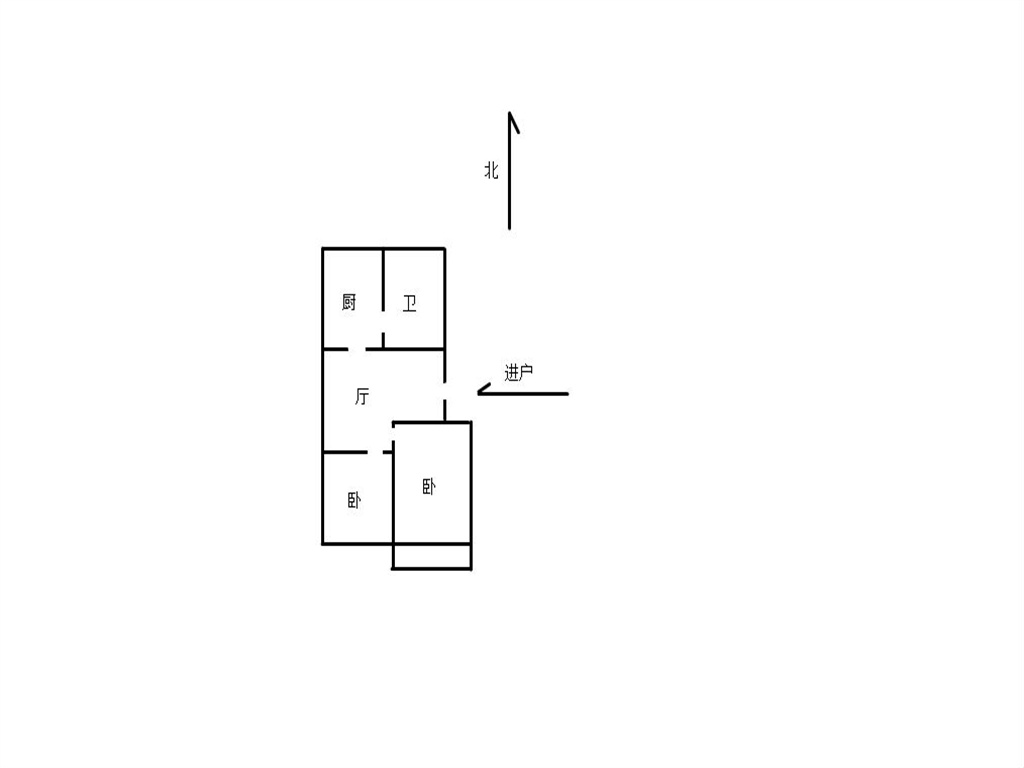 富贵园 2室1厅1卫 67m&sup2;